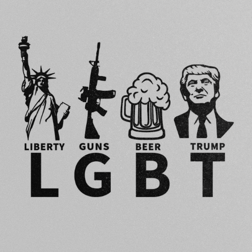 LGBT LIBERTY GUNS BEER TRUMP